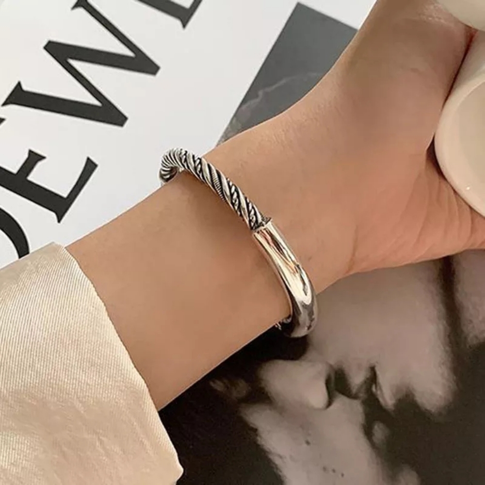 Chunky Cuff 925 Sterling Silver Bracelet  NEW - Picture 5 of 9